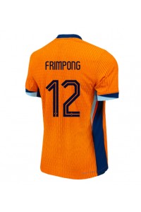 Nederland Jeremie Frimpong #12 Voetbaltruitje Thuis tenue EK 2024 Korte Mouw